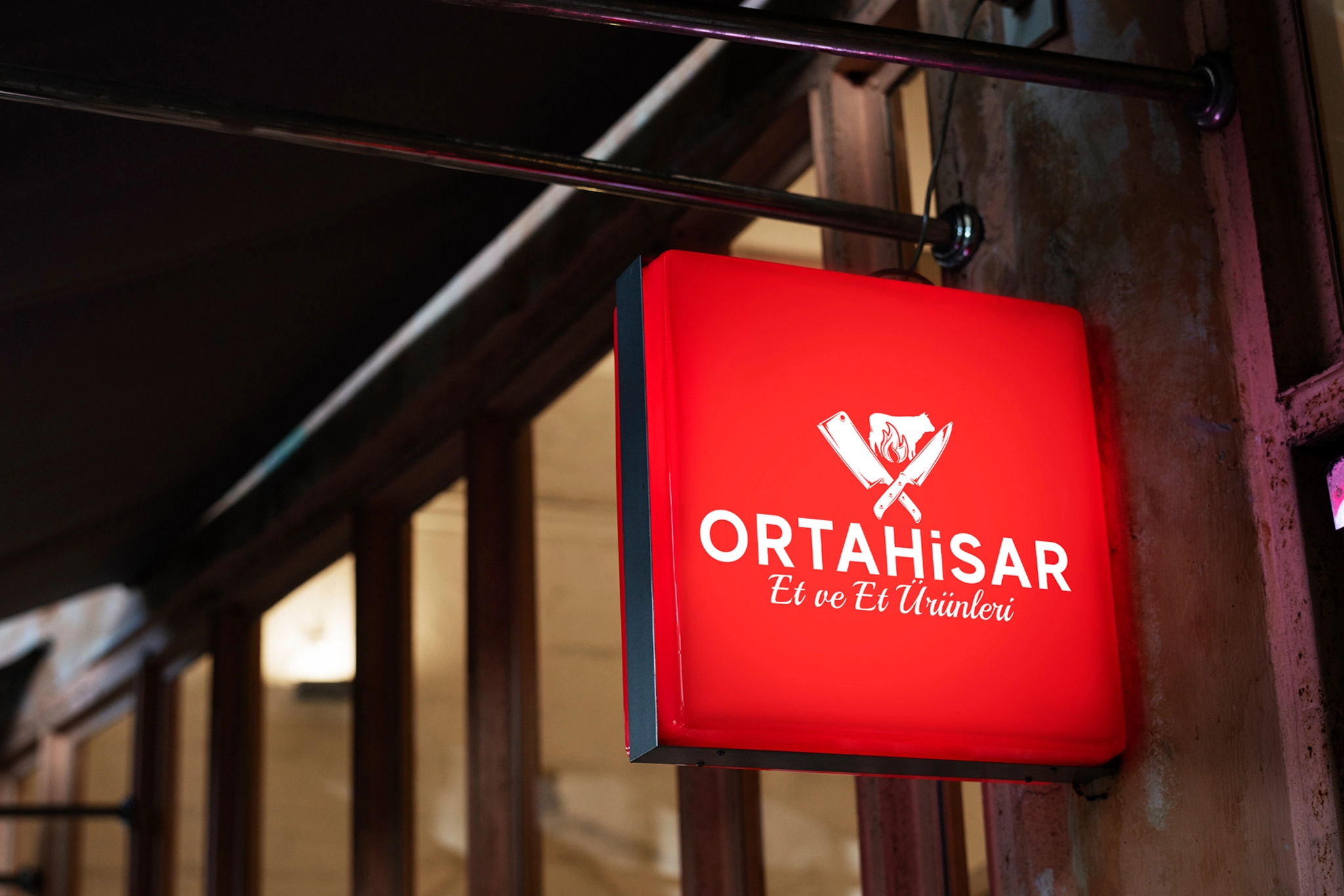 ortahiar et ve et ürünleri logo tasarımı