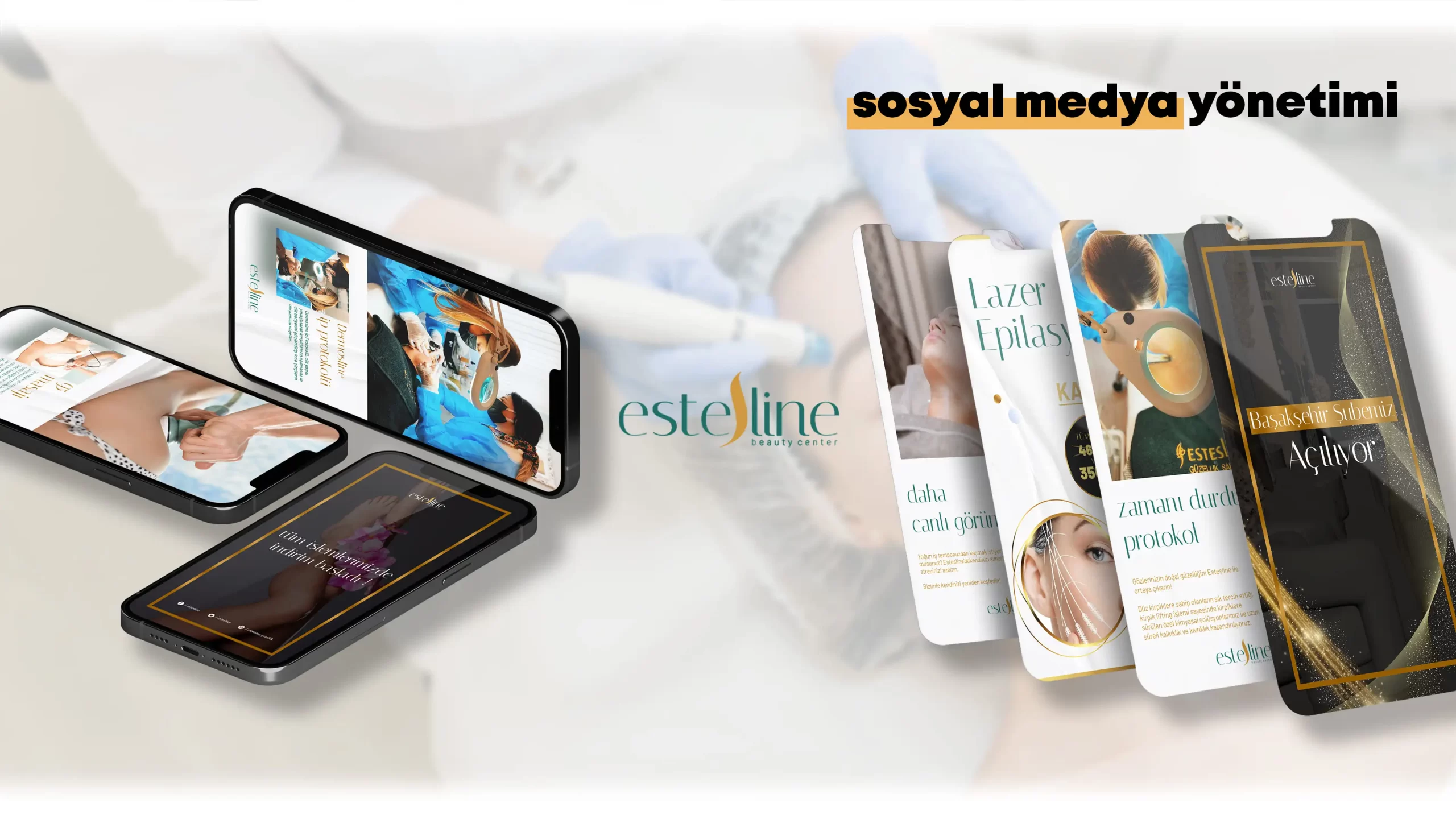 estesline estetik ve güzellik merkezi sosyal medya yönetimi