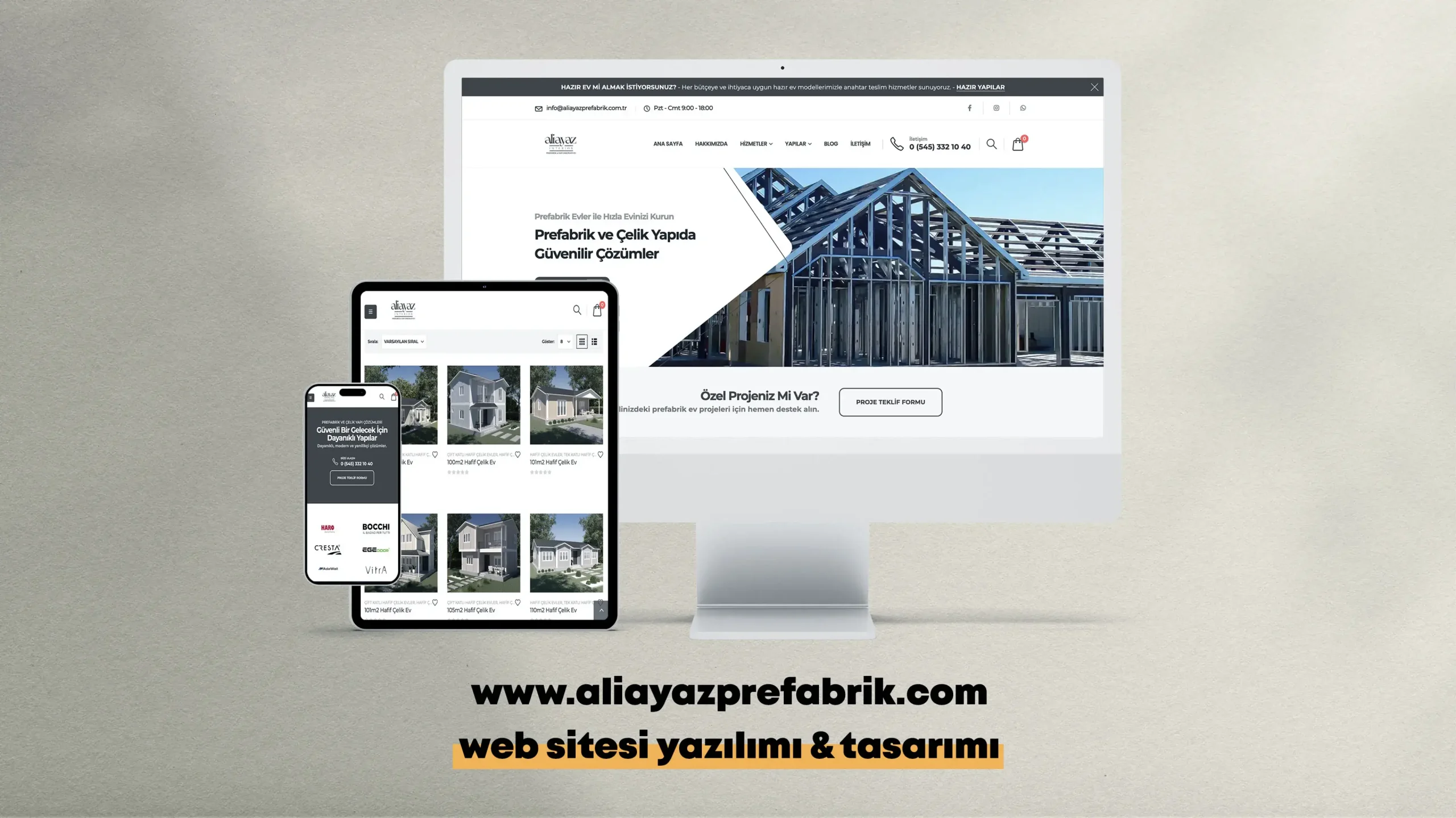 Ali Ayaz Prefabrik Kurumsal Web Site Projesi