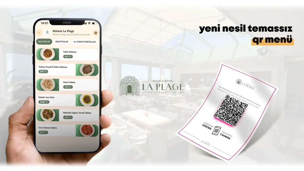 Maison La Plage QR Menü Tasarımı ve Dijital Menü Altyapısı